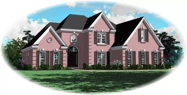 image of french country house plan 8124
